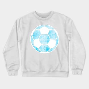 Soccer Ball Light Blue Crewneck Sweatshirt